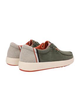Chaussures Walkin Pitas Canna vertes pour homme.