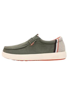 Chaussures Walkin Pitas Canna vertes pour homme.