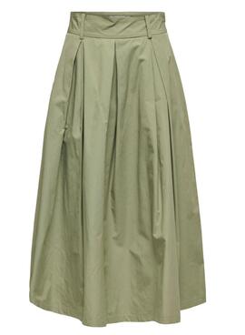 Jupe Only Lucinda verte pour femme.