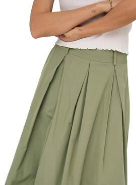 Jupe Only Lucinda verte pour femme.