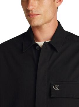 Chemise Calvin Klein Jeans Cargo noir pour homme