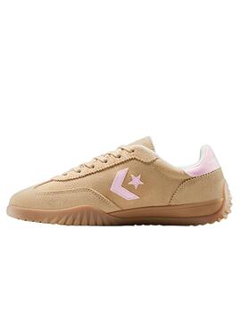 Chaussures Converse Run Star Trainer en daim camel pour femme