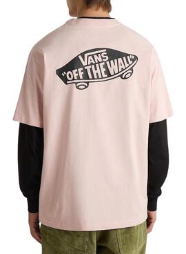  T-Shirt Vans Style 76 rose pour homme