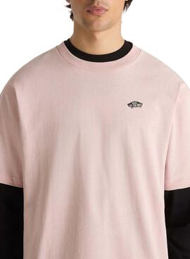  T-Shirt Vans Style 76 rose pour homme