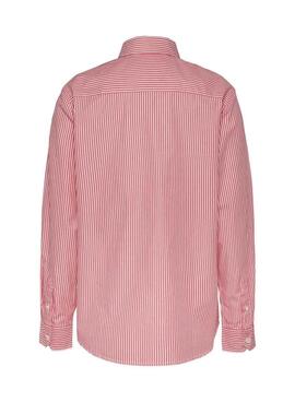 Chemise Tommy Jeans en popeline à rayures pour homme