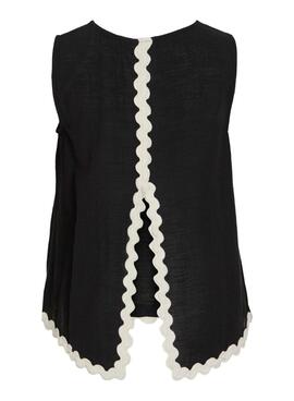 Top Vila Noir pour femme