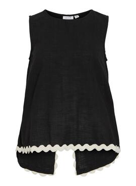Top Vila Noir pour femme