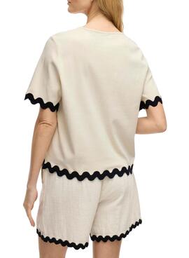 Haut Vila Calisa beige pour femme