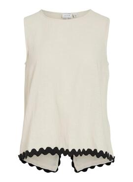 Haut Vila Manda beige pour femme