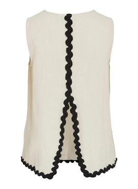 Haut Vila Manda beige pour femme