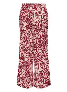 Pantalon Only Kaleen rouge pour femme.