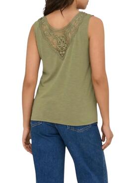 T-shirt Only Freda verte pour femme
