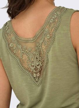 T-shirt Only Freda verte pour femme