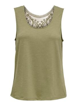 T-shirt Only Freda verte pour femme