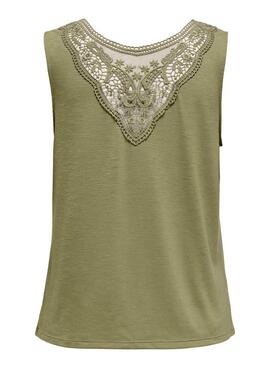 T-shirt Only Freda verte pour femme