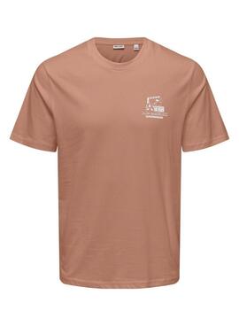 T-shirt Only and Sons Manuel Casa Mexico pour homme