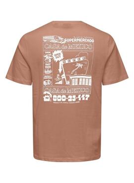 T-shirt Only and Sons Manuel Casa Mexico pour homme