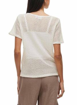 T-shirt Vila Mine blanc pour femme