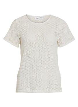 T-shirt Vila Mine blanc pour femme