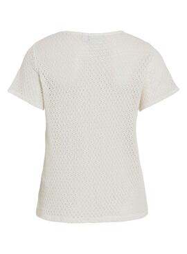 T-shirt Vila Mine blanc pour femme