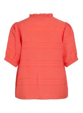Chemise Vila Jilala corail pour femme