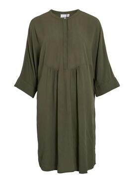 Robe Vila Vipaliva verte pour femme