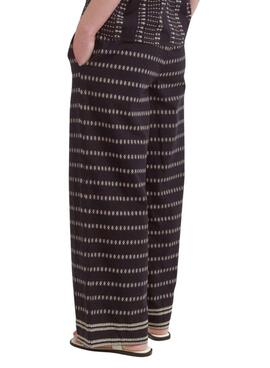 Pantalon Vila Visavila estampado noir pour femme