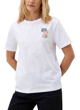 Débardeur Pepe Jeans Raven blanc pour femme