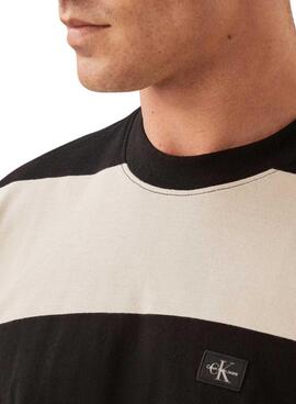 Maillot Calvin Klein Label à rayures pour homme