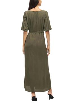 Robe Vila Vipaliva verte pour femme