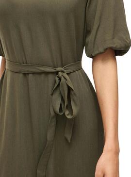 Robe Vila Vipaliva verte pour femme