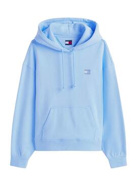 Sweatshirt Tommy Jeans Boxy bleue pour femme