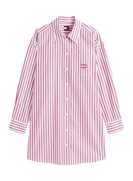 Robe Tommy Jeans Oversized rose pour femme