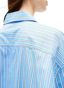 Robe Tommy Jeans Oversized bleue pour femme.