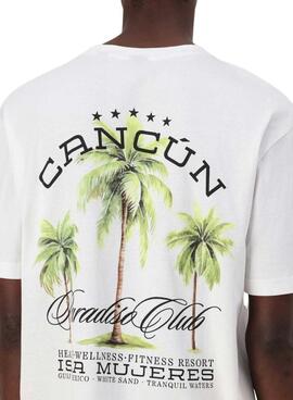 T-shirt Only and Sons Keane blanc Cancún pour homme