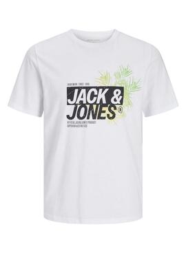 T-shirt Jack and Jones Jaxon blanc pour homme
