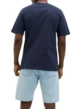 T-shirt Jack and Jones Jaxon marine pour homme