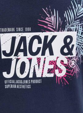 T-shirt Jack and Jones Jaxon marine pour homme