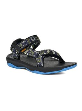 Sandales Teva Hurricane XT2 noires pour enfant.