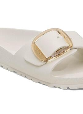 Sandales Birkenstock Madrid Big Buckle blanc pour femme