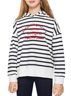 Sweat Pepe Jeans None Stripes Fille