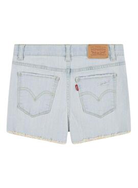 Shorts Levi's en denim clair arc-en-ciel pour fille