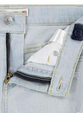 Shorts Levi's en denim clair arc-en-ciel pour fille
