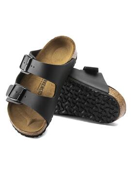 Sandales Birkenstock Arizona noir pour fille et garçon