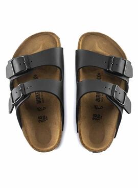 Sandales Birkenstock Arizona noir pour fille et garçon