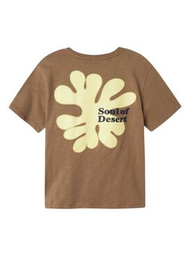 T-shirt Name It Jolal marron pour garçon