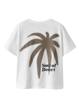  T-shirt Name It Jolal blanc pour garçon