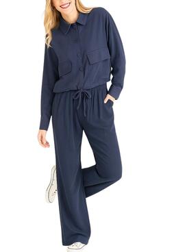 Chemise Naf Naf militaire marine pour femme