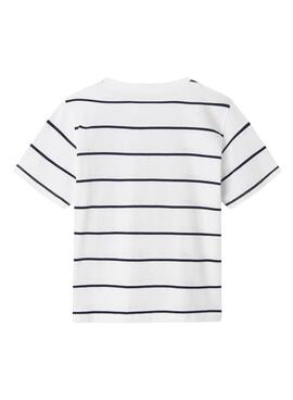  T-shirt Name It Jaben T-shirt enfant à rayures blanches et marines