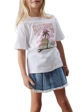 T-shirt Name It Jekan blanc pour fille